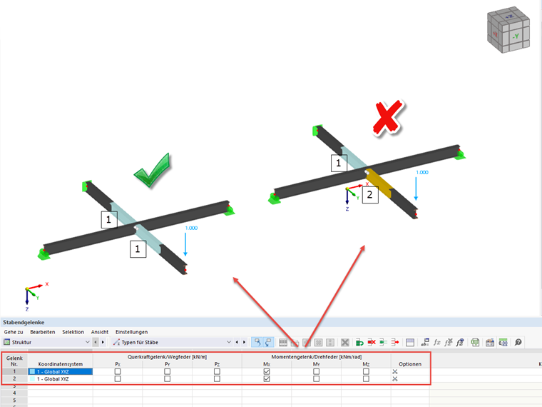 FAQ 005228 | Bei der Verwendung von mehreren Scherengelenken wird mir immer eine Instabilität angezeigt. Ich kann die Ursache jedoch nicht finden.