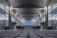 Innenbereich des Silk Road International Exhibition Centers (© CreatAR Images)