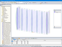 3D-Modell der Stahl-Glas-Fassade in RSTAB (© SuP Ingenieure GmbH)
