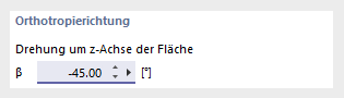 Orthotropierichtung anpassen