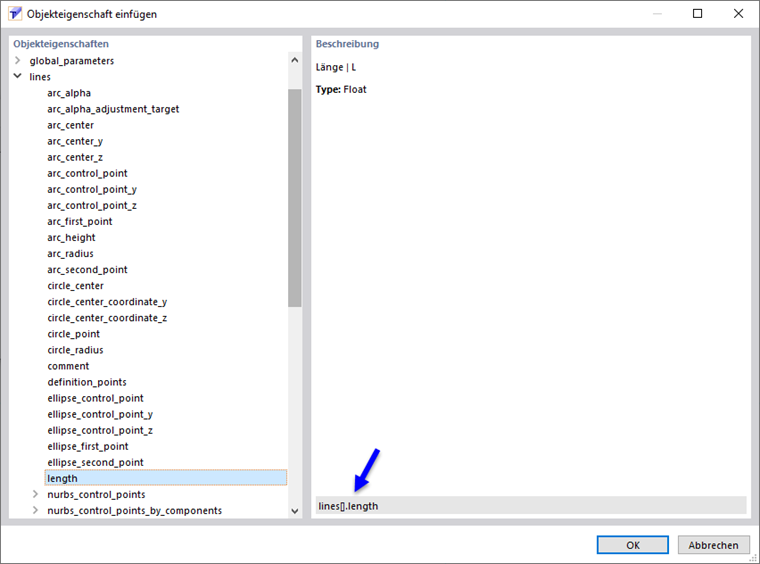Bezug über Objekteigenschaft verwenden