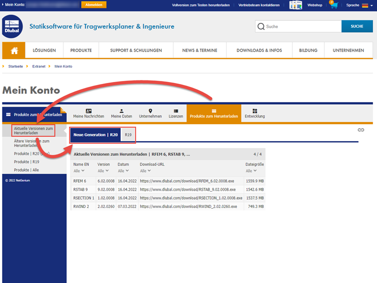 FAQ 003003 | Wo kann ich die aktuelle Programmversion herunterladen?