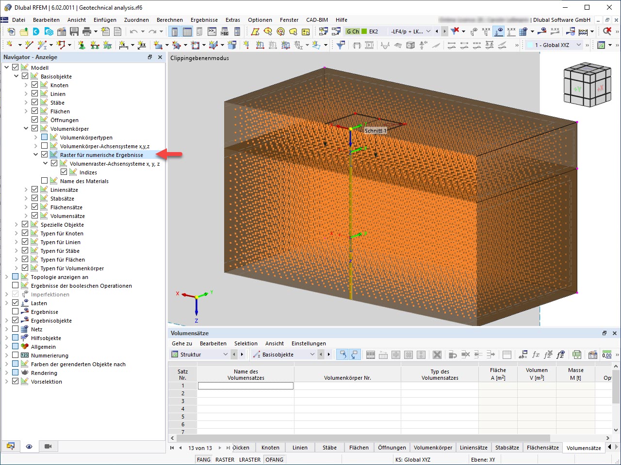Feature 002430 | Raster für Volumenergebnisse