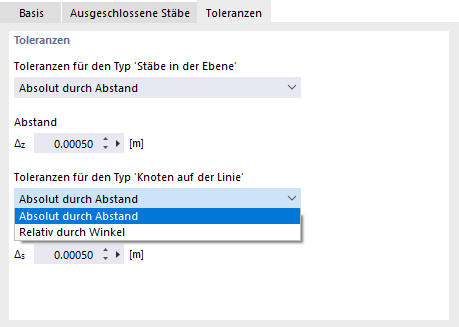 Toleranzen für Ebene und Linien festlegen