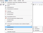 Menüfunktionen 'Umnummerieren'