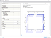 Ergebnisverlauf im Querschnitt - Grafikausdruck