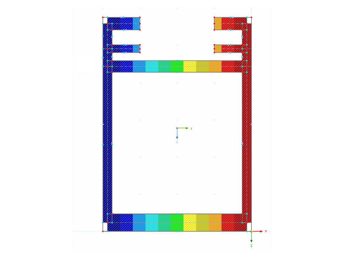Dieses Bild zeigt ein für ADM 2020 entworfenes Aluminium-Strangpressmodell mit deutlichen Merkmalen des lokalen Beulens.
