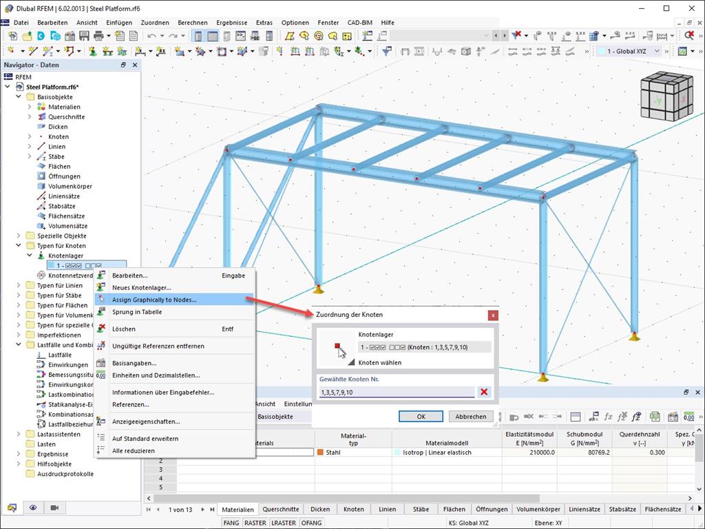 Feature 002440 | Funktion zum Zuweisen von Typen in der Grafik