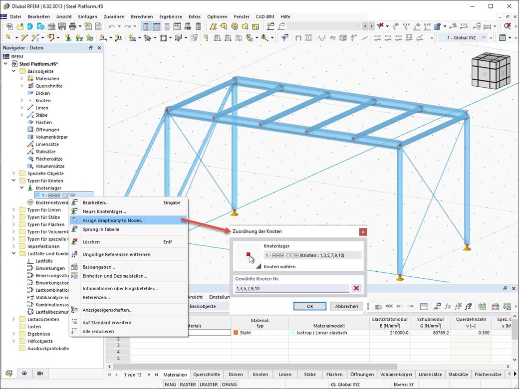 Feature 002440 | Funktion zum Zuweisen von Typen in der Grafik