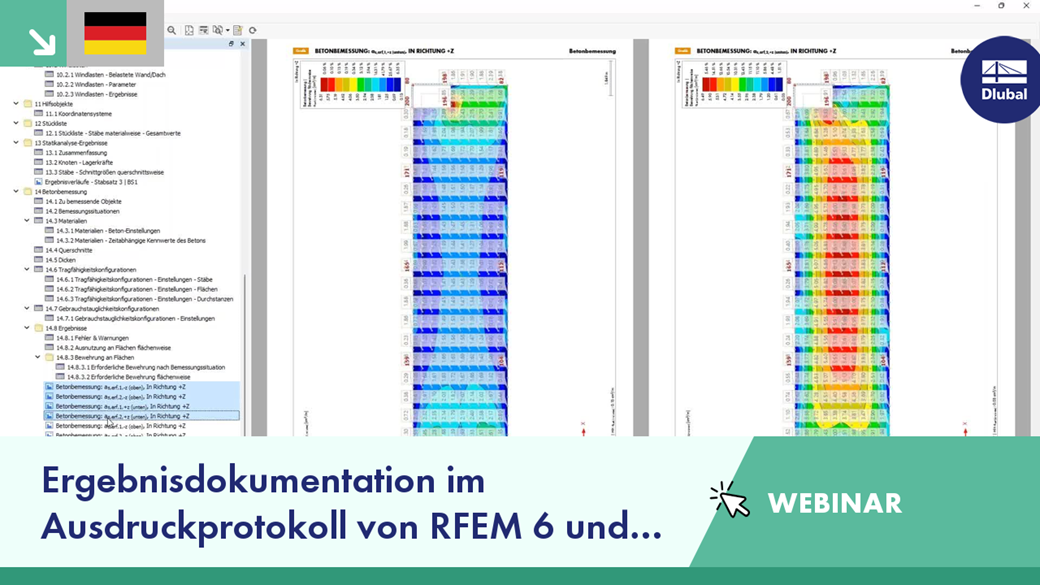 Ergebnisdokumentation im Ausdruckprotokoll