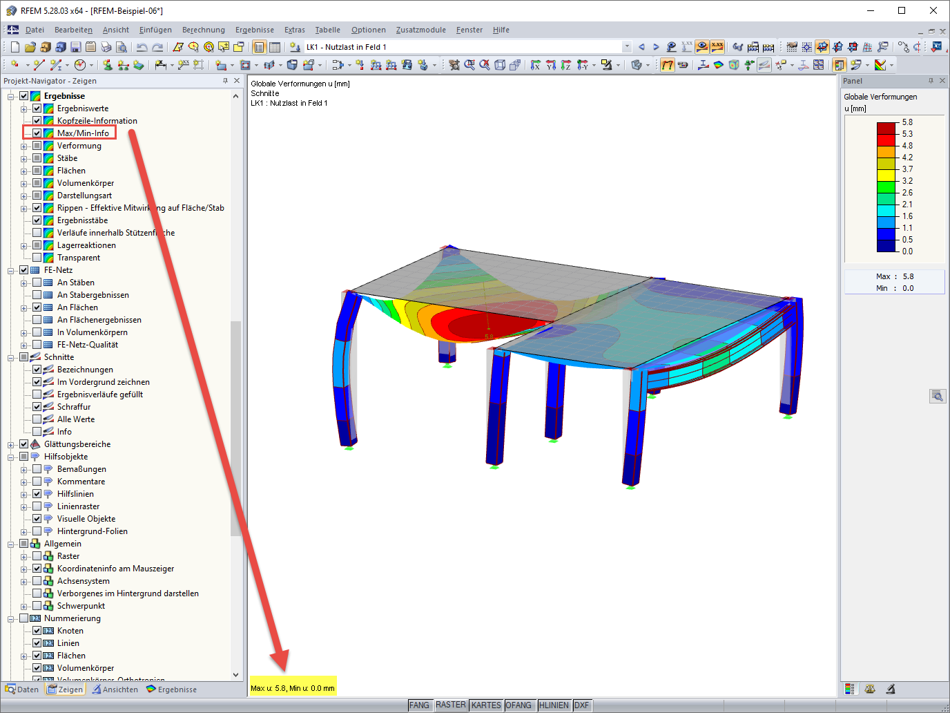 FAQ 005266 | Die Ausgabe der Maximalwerte wird nicht angezeigt. Wo kann ich die MAX/MIN-Info aktivieren?