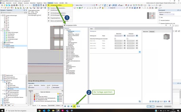 FAQ 005268 | Einstellungen in Anzeigeeigenschaften als Vorlage speichern