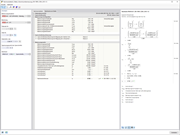 Darstellung der Querschnittsberechnung für Wölbkrafttorsion in einem 3D-Modell. Schnittgrößen wie Normalkraft und Torsionsmomente werden gezeigt.