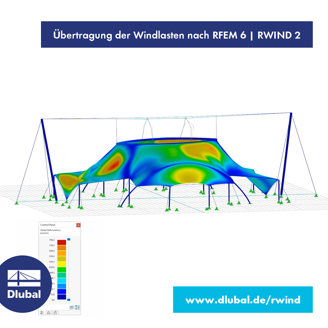Übertragung der Windlasten nach RFEM 6 | RWIND 2