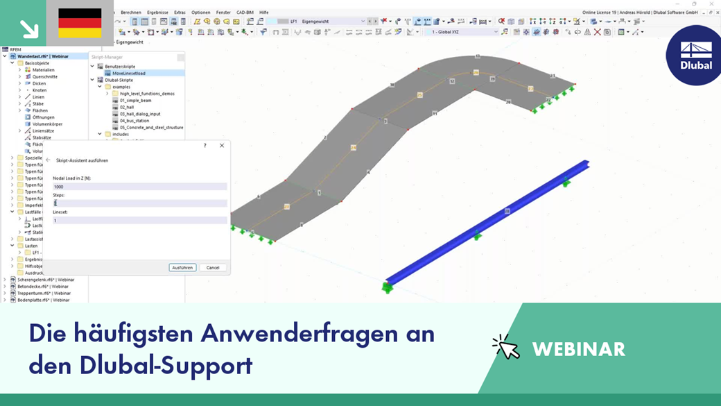 Die häufigsten Anwenderfragen an den Dlubal-Support