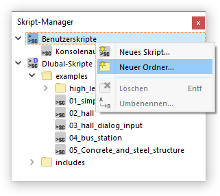 Neuen Ordner anlegen
