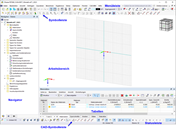 Benutzeroberfläche von RSTAB