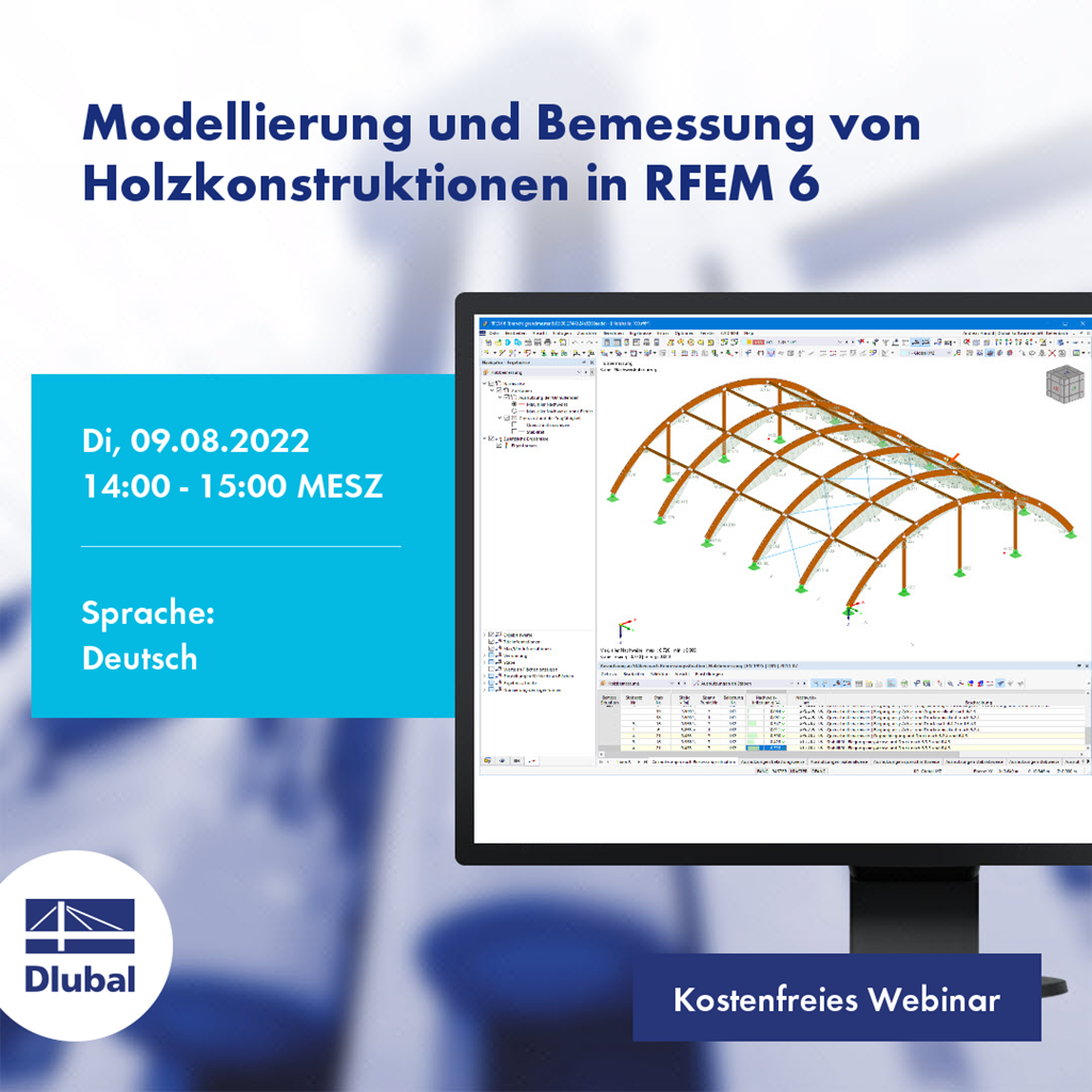 Modellierung und Bemessung von Holzkonstruktionen in RFEM 6