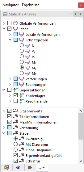 Navigator - Ergebnisse