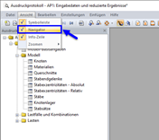 FAQ 005284 | Wie kann ich den Ausdruckprotokollnavigator anzeigen bzw. ausblenden?