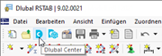 Schaltfläche 'Dlubal Center'