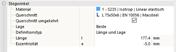 Stegwinkel - Definitionstyp - Länge und Lage