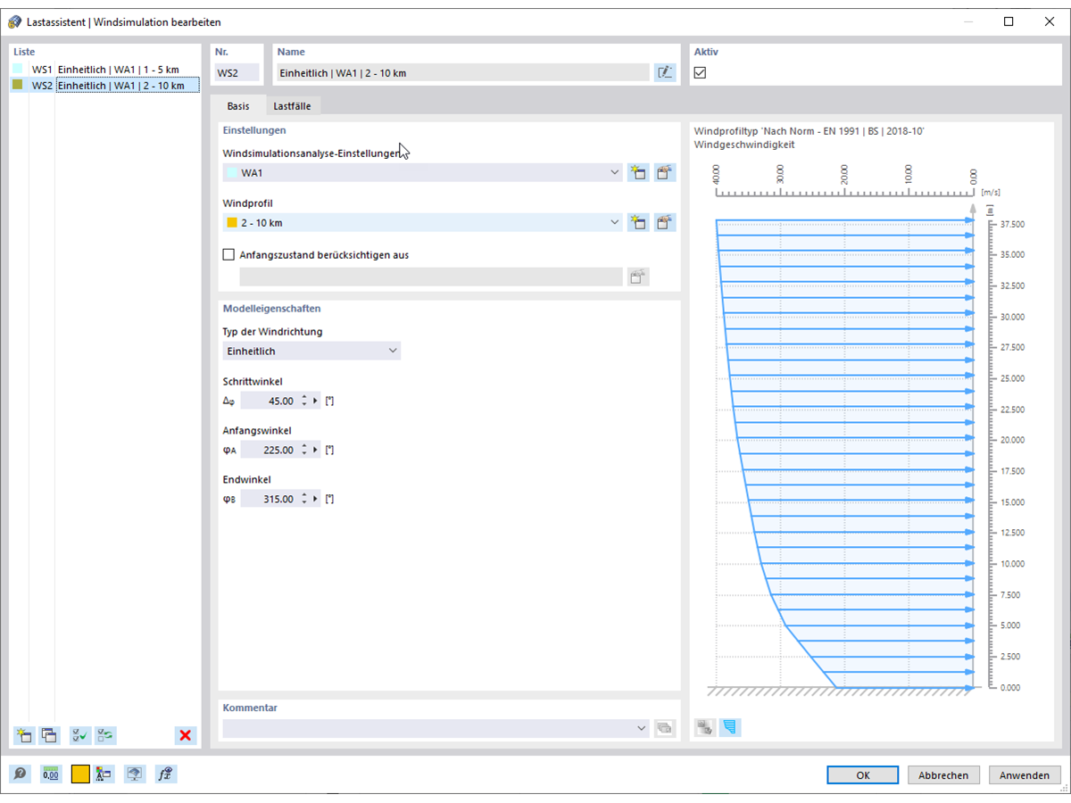 FAQ 005286 | Wie kann man für verschiedenen Windrichtungen unterschiedliche Windprofile berücksichtigen?