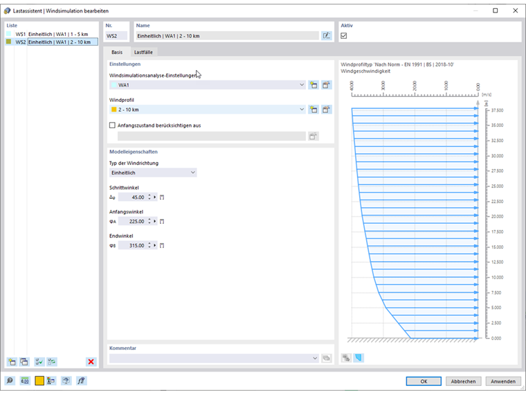 FAQ 005286 | Wie kann man für verschiedenen Windrichtungen unterschiedliche Windprofile berücksichtigen?