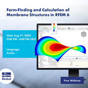 Formfindung und Berechnung von Membrankonstruktionen in RFEM 6