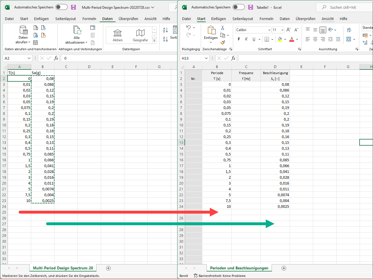 FAQ 005293 | Wie kann ich ein Antwortspektrum gemäß ASCE 7-22 erstellen?