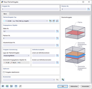 Dialog 'Neue Flächenfreigabe'