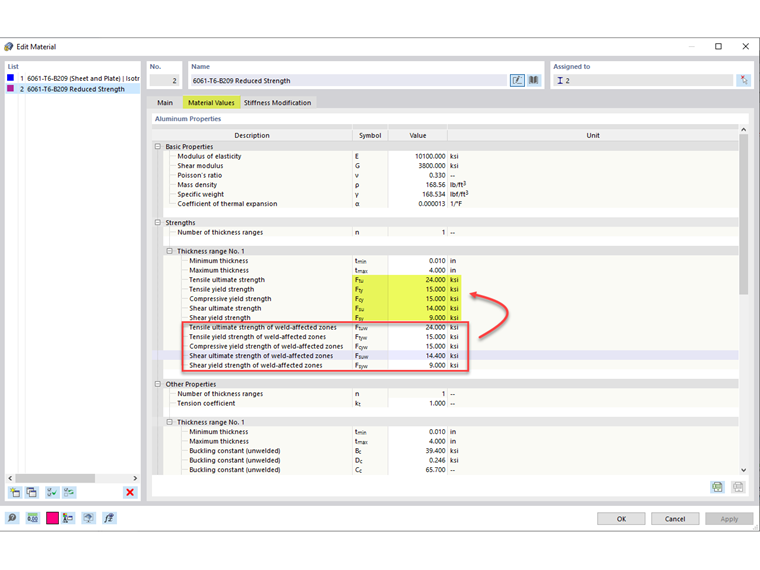 FAQ 005301 | Wie kann man die Festigkeit einer Schweißeinflusszone bei Aluminium berücksichtigen?