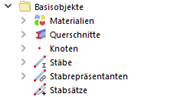 Basisobjekte im Navigator