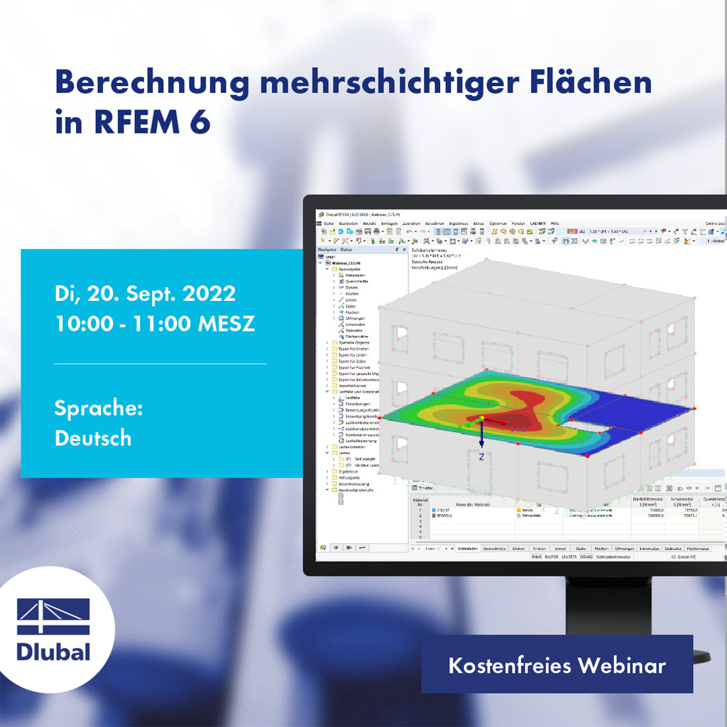 Berechnung mehrschichtiger Flächen in RFEM 6