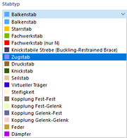 Stabtyp auswählen