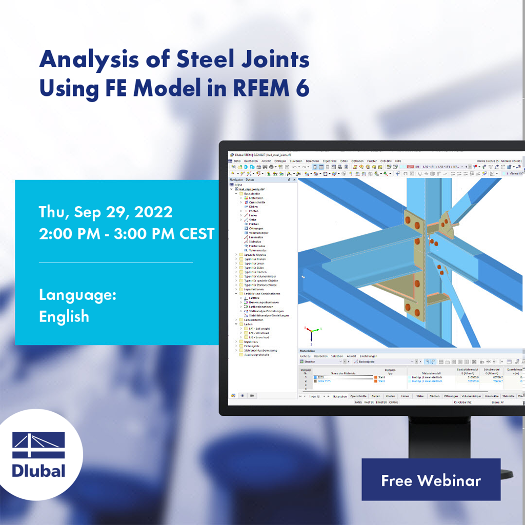 Analyse von Stahlanschlüssen \n mittels Finite-Elemente-Modell in RFEM 6
