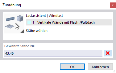 Stäbe ohne Lasten festlegen