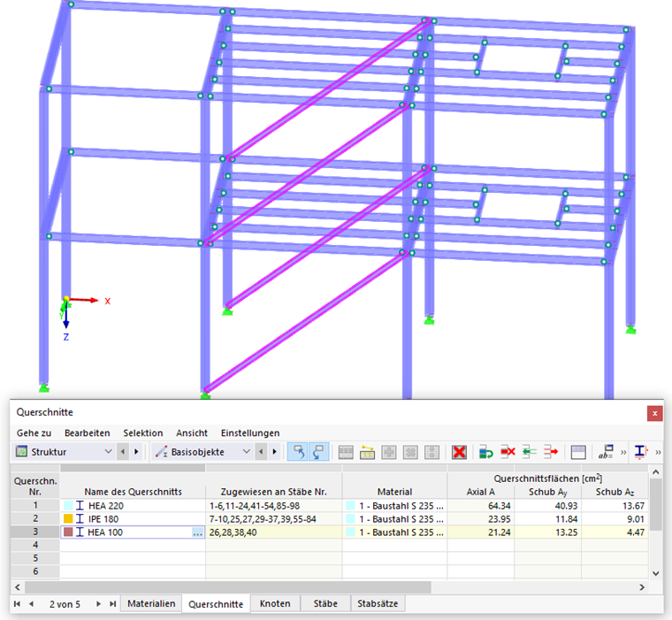 Objekte nach Eigenschaften in Tabelle selektieren