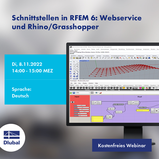 Schnittstellen in RFEM 6: Webservice und Rhino/Grasshopper
