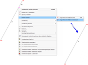 Knoten-Kontextmenü zum Verschmelzen von Stäben mit Ergebnis