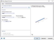 Dialog 'Stab verlängern/trimmen'