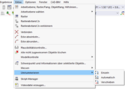 Menüfunktionen 'Umnummerieren'