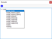Autovervollständigung von Befehlen in der Konsole