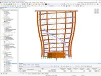 Schnitt durch den Baumturm mittels Clippingebene (© WIEHAG)