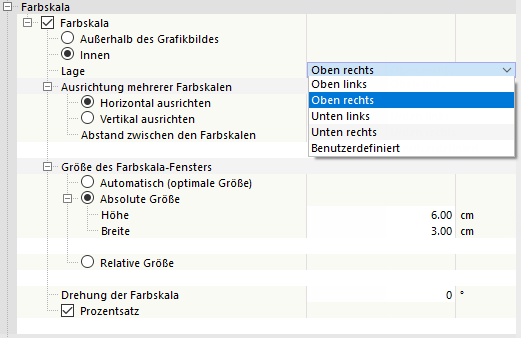 Farbskala für Grafikausdruck anpassen
