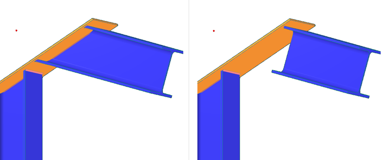 Schnittrichtung (nach Platte): Parallel (links), Senkrecht (rechts)