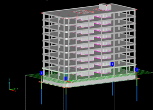 GT 000462 | Bemessung einer Stahlbetonkonstruktion für das IT-Center eines Dienstleistungs- und Bürogebäudes