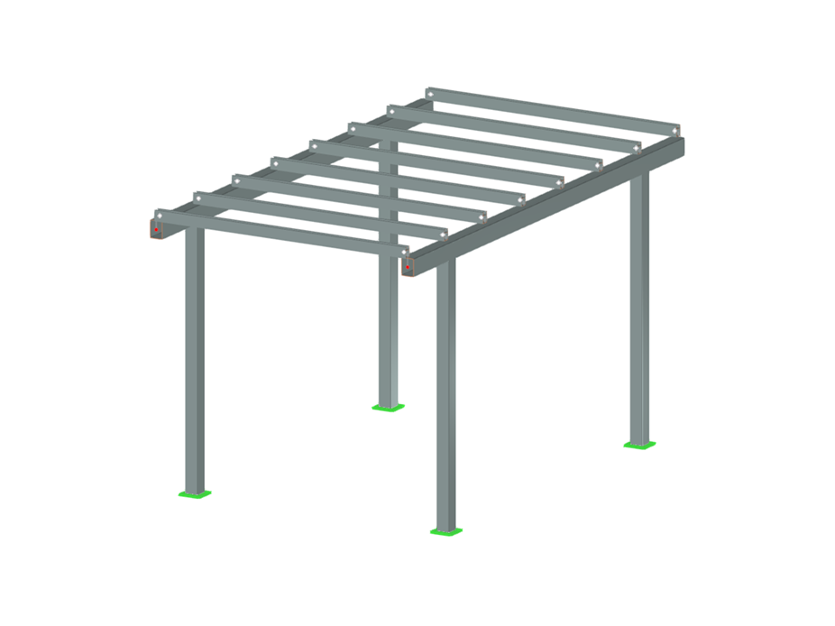 Carport aus Aluminium