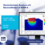 Geotechnische Analyse mit Bauzuständen in RFEM 6