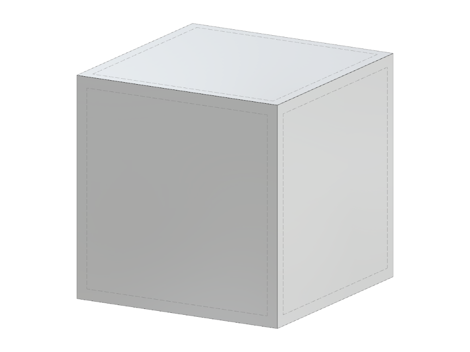 Pyramidenmodell mit einem oberen Element in Form eines Kreisbogens, aus einem bestimmten Winkel betrachtet.